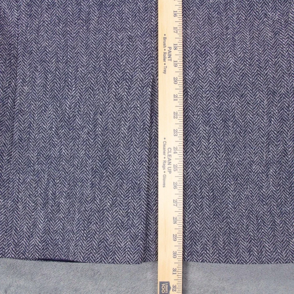 VTG Harris Tweed Lands End Mens 41R Blue Blazer Jacket Wool‎ Herringbone USA